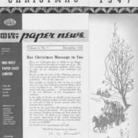 "Our Christmas message to You" : Mid-West Paper News leaflet