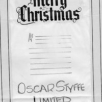 Christmas card mock up for Oscar Styffe Limited