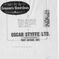 Christmas card mock up for Oscar Styffe Limited