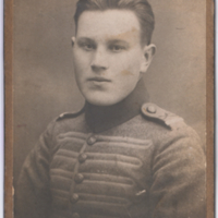 Kalle Virta in Finnish military uniform