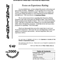 CIWA Highlights Newsletter Fall 2000
