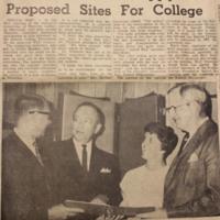 WLU Executives Happy With Proposed Sites For College. Daily Packet and Times, August 9, 1966.