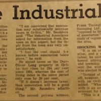 More Industrialists Oppose Annexation Bid.  Daily Packet and Times, August 11, 1966.