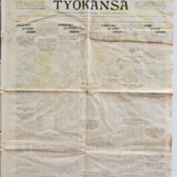 Työkansa, October 21, 1909. Paper.