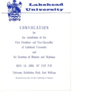 1966 Convocation Program