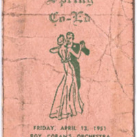 Girls Athletic Society Spring Co-Ed Dance Card